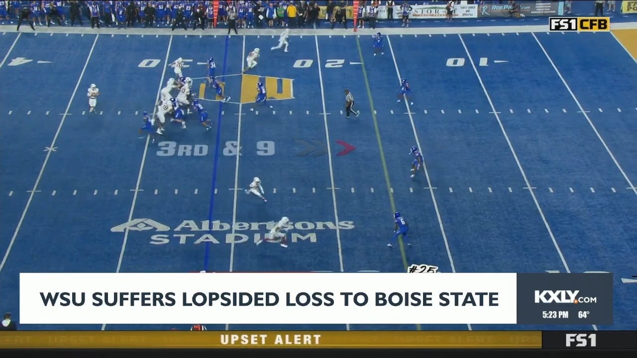 WSU suffers lopsided loss to Boise State - YouTube
