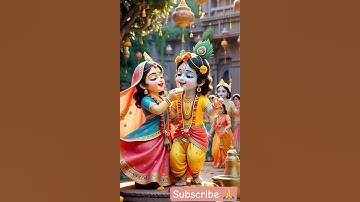 radha krishna status video #trending #krishna #cartoon #shorts #ai #radhakrishnasong #littlekrishna