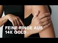 Feine ringe aus 14k gold  schmuck fr jeden anlass