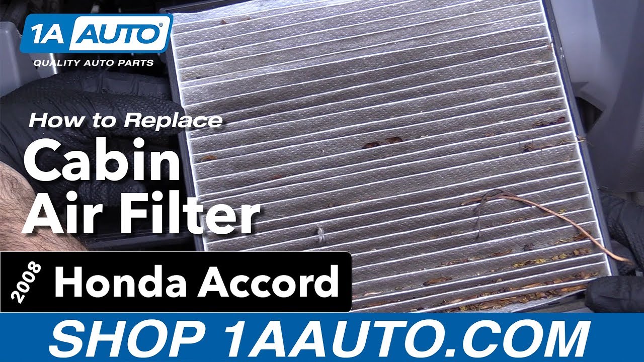 How to Replace Cabin Air Filter 08-17 Honda Accord - YouTube