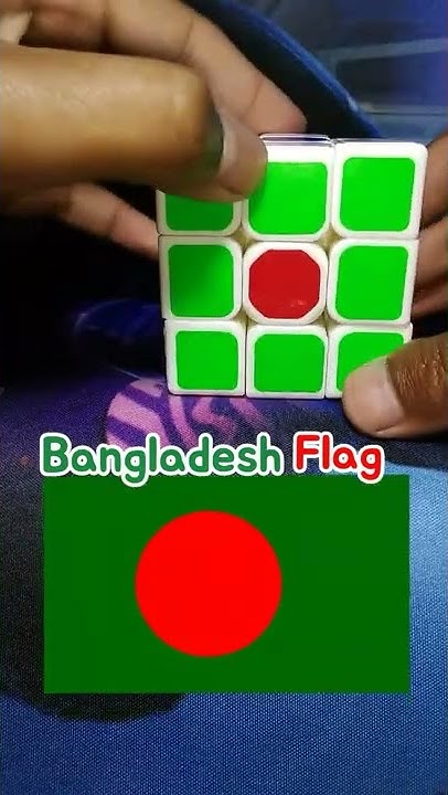 how-to-make-a-bangladesh-flag-using-a-cube-cubaw-shorts-cubing