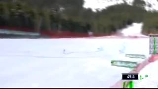 VERY VERY COOL Anna Fenninger winner world cup women&#39;s super giant alpine skiing 02 03 2015