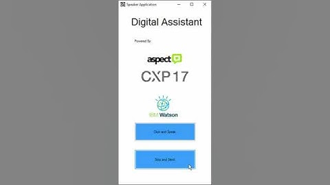 An Aspect Software #CXP demo I built to demonstrate how #AspectNLU with an #AspectCXP application.