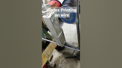 Codex Printing on wire with White ink