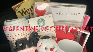 Valentines Day Coffee Basket