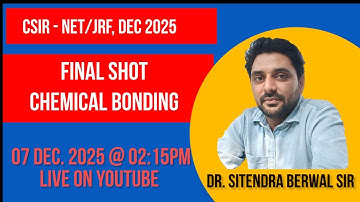 RECAP CLASS  | CHEMICAL BONDING | FINAL SHOT | C4U | DR. SITENDRA BERWAL SIR