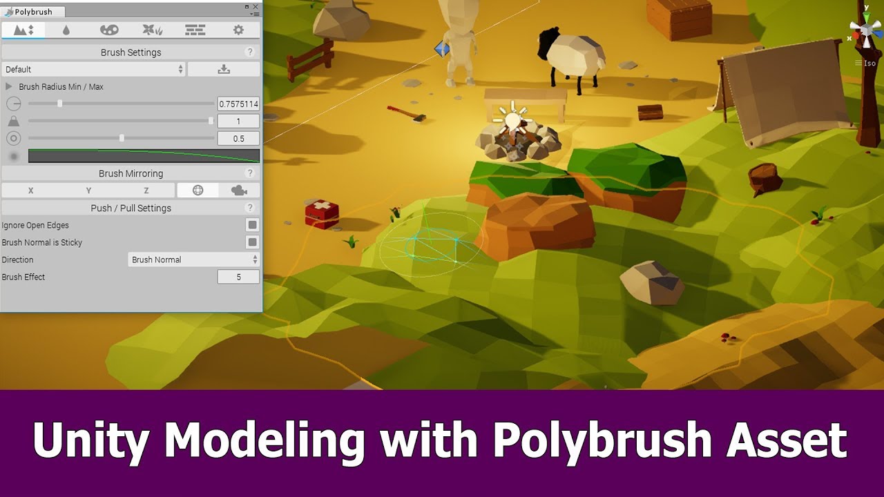 Unity asset bundle extractor. Кисти для юнити. polybrush. unity assets. asset bundle extractor.