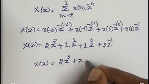 ZT & ROC of Finite Duration  Double - Sided Sequence