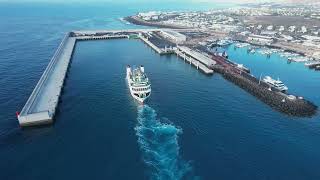 Obra de ampliación del puerto de Playa Blanca