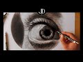 How to draw a hyperrealistic eye  step by step tutorial