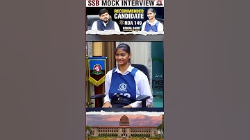 SSB Mock Interview of NDA-149 Recommended Girl Komal Saini by shishir sir #ssbinterviewmotivation