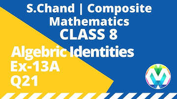 Q21 | Ex-13A | Class-8 | Composite mathematics | Schand Solution | Chapter 13 | myhelper