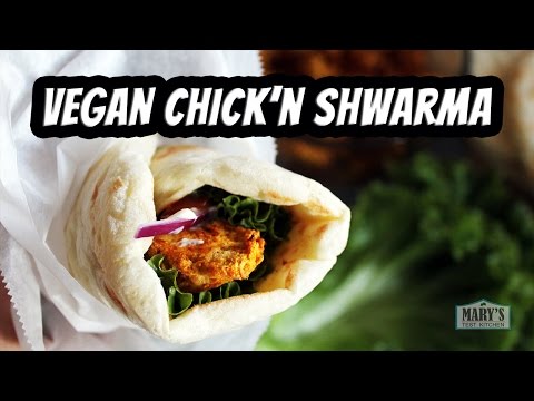 VEGAN CHICKEN SHWARMA WRAPS | Recipe by Mary's Test Kitchen