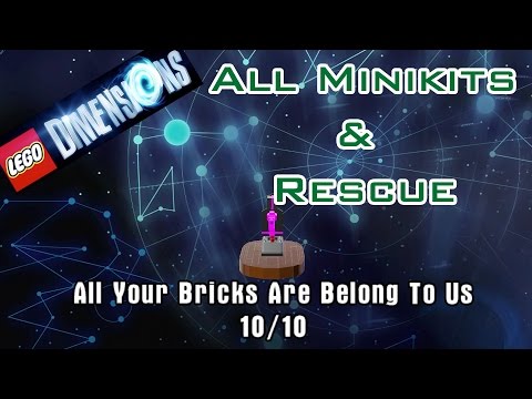 Lego Dimensions: ALL MINIKITS & RESCUE - ALL YOUR BRICKS ARE BELONG TO US EPISODE 10 STARTER PACK