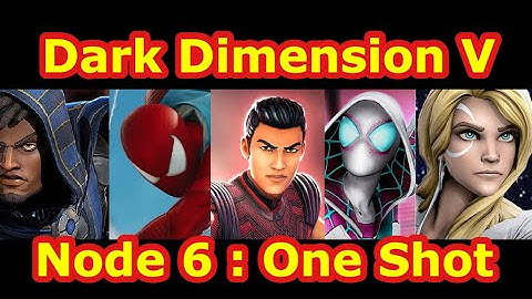 Dark Dimension V Node 6 One Shot | DD5 Node 6 Play-though Guide | Marvel Strike Force - Free to Play