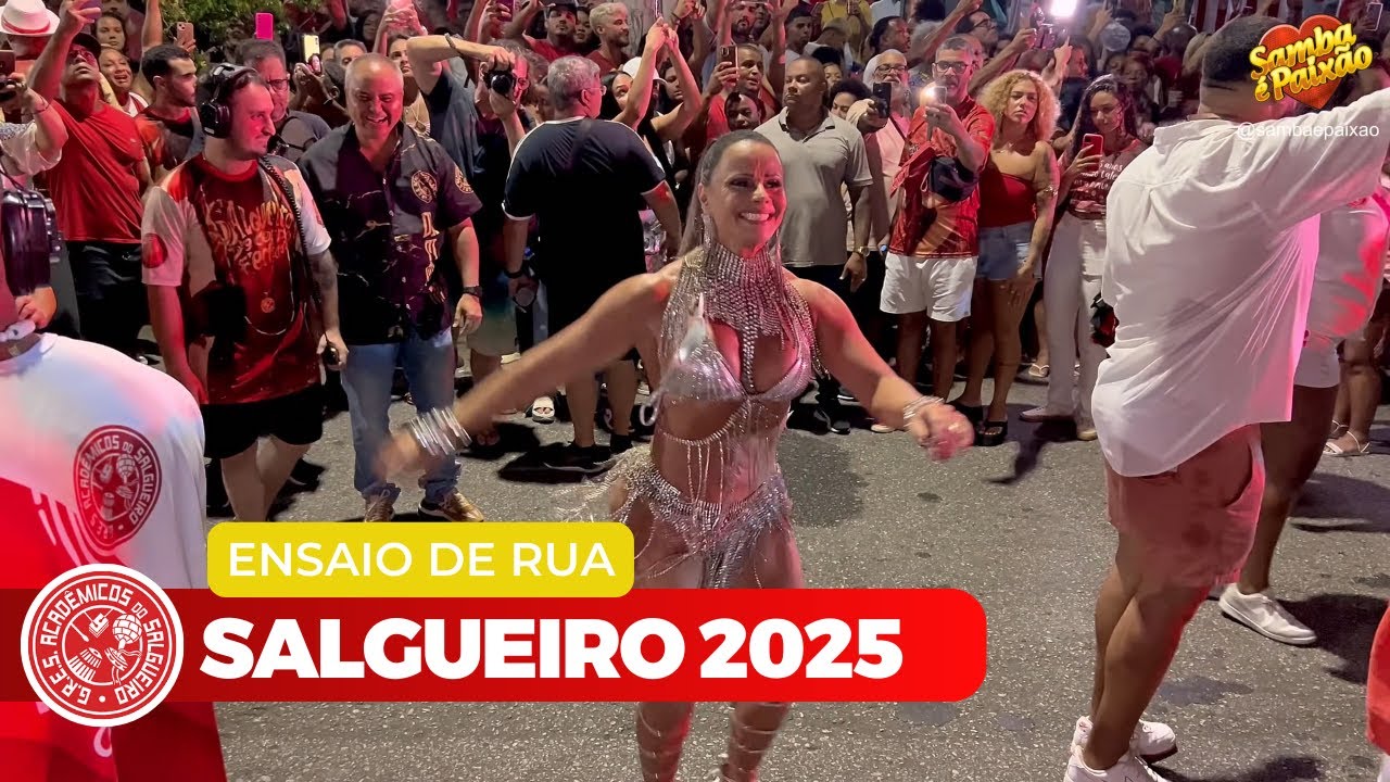 Salgueiro 2025 Ao Vivo |  Ensaio de Rua na Maxwell (4K) Completo