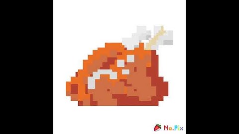 No.Pix Color Pixel Art Coloring Book Draw Number - Baked Chicken