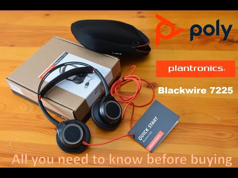Poly Blackwire 7225 Noise Cancelling headset  : All you need to know before buying (ex. Plantronics)