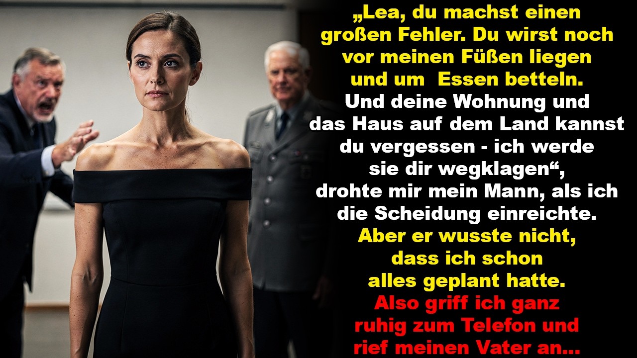 „Von Wohnung und Landhaus kannst du dich verabschieden, ich werde sie dir wegklagen“ sagte mein Mann