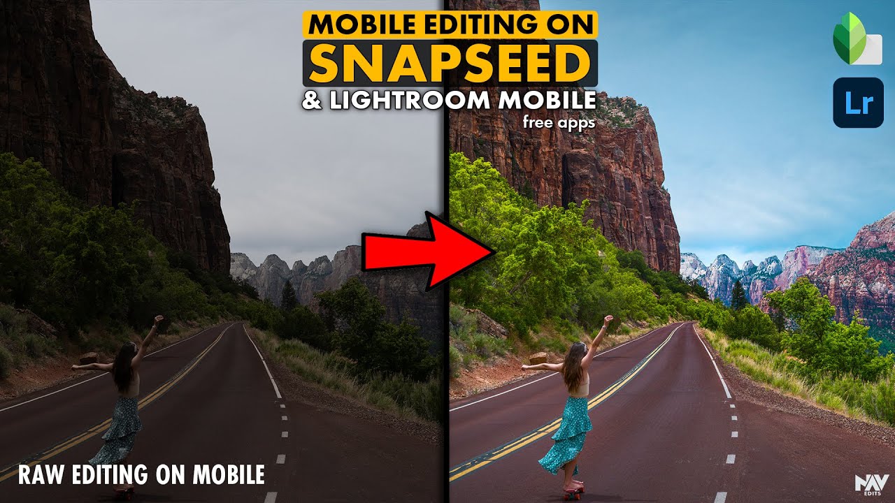 Sharp Vibrant RAW Editing in SNAPSEED and LIGHTROOM MOBILE (free apps) | Android | iPhone
