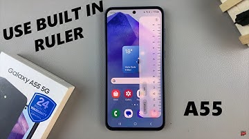 How To Use Built In Ruler On Samsung Galaxy A55 5G