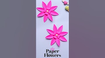 DIY Decorative Paper Flowers 🌸 #paperflower #papercraft #diy