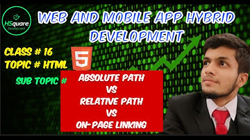 HTML Tutorial #16: Absolute Path vs Relative Path vs Fragment Identifier  | hsquaredevelopment