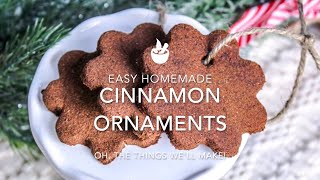 Homemade Applesauce Cinnamon Ornaments