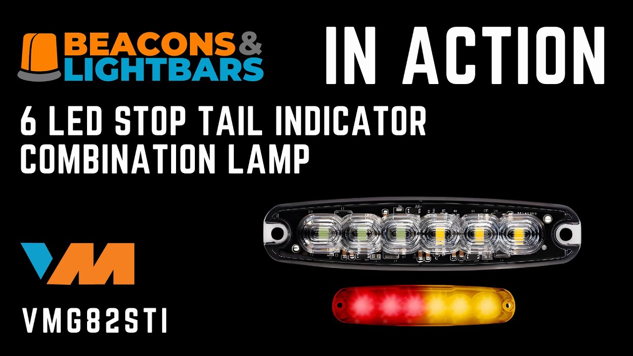 VAN MASTER VMG82STI STOP TAIL INDICATOR COMBINATION LAMP IN ACTION - BEACONS AND LIGHTBARS