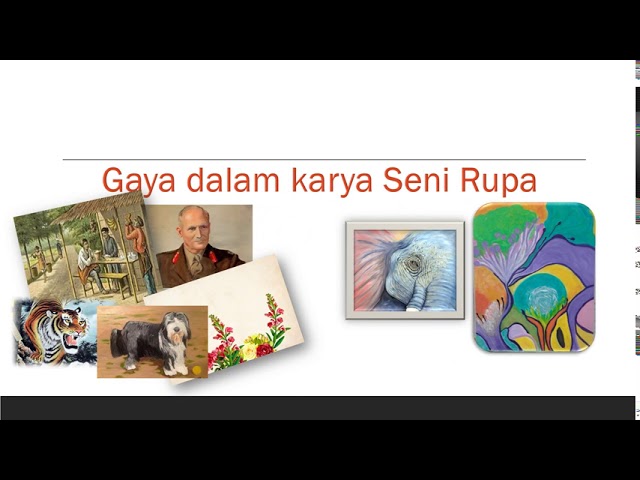 gambar merupakan hasil karya seni rupa murni berwujud