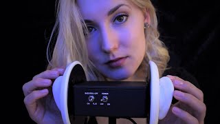 Slow & Relaxing Ear Massage w/ 3Dio (breathy whisper, binaural talking) ASMR