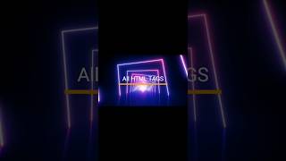 List of All HTML Tag  / All Html Tag List #shorts