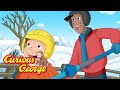 George builds a backyard ice rink  🐵 Curious George 🐵 Kids Cartoon 🐵 Kids Movies