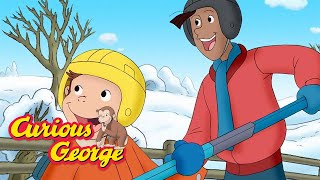 George builds a backyard ice rink  🐵 Curious George 🐵 Kids Cartoon 🐵 Kids Movies