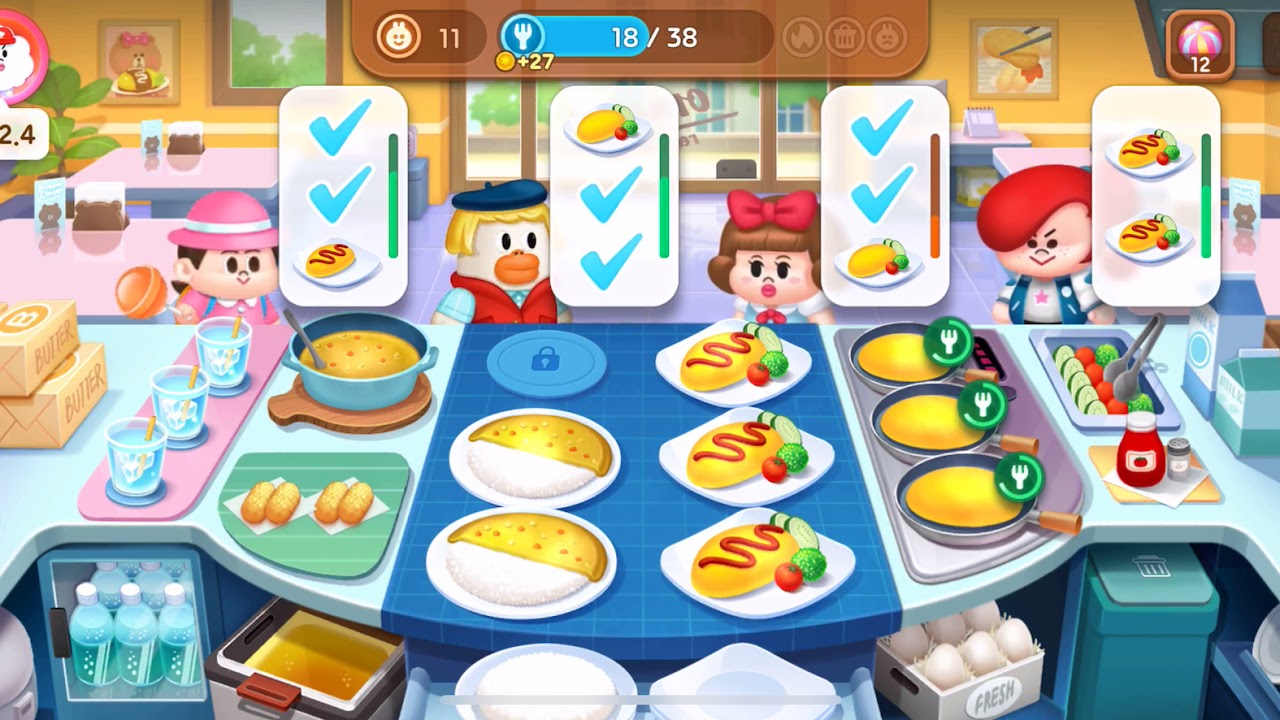 [Gameplay] Line Chef：Mr. Omelet 21-1 gameplay fliz movies