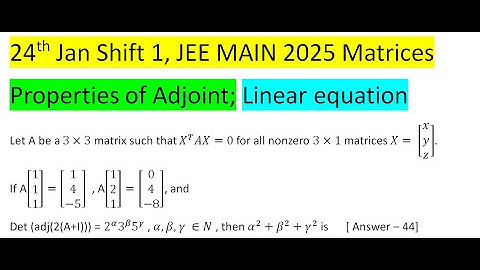 Let A be a 3×3 matrix such that X^T AX=0 for all nonzero 3×1 matrices X= [(x y z)].If A[(1@1@1)]=[