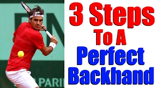 How To Hit A Teฑnis Backhand | Modern One Handed Backhand in 3 Steps