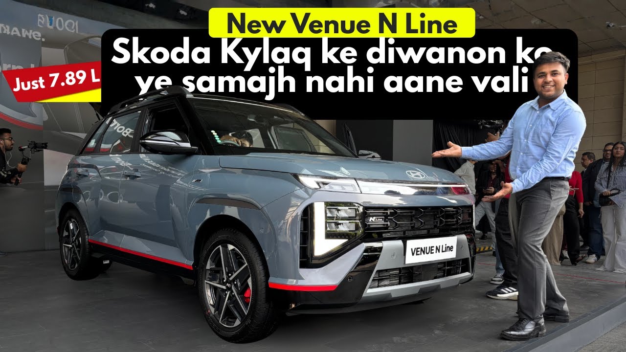 All new Hyundai VENUE N Line is here - Better than Skoda Kylaq ? Walkaround