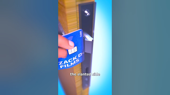 How To Open A Door With A Credit Card 🧐
