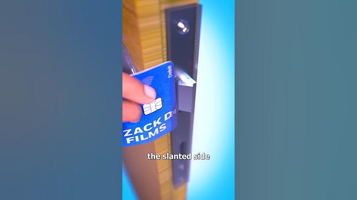 How To Open A Door With A Credit Card 🧐