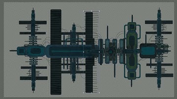 Drawing game location asset and main character rig in Moho 14.2