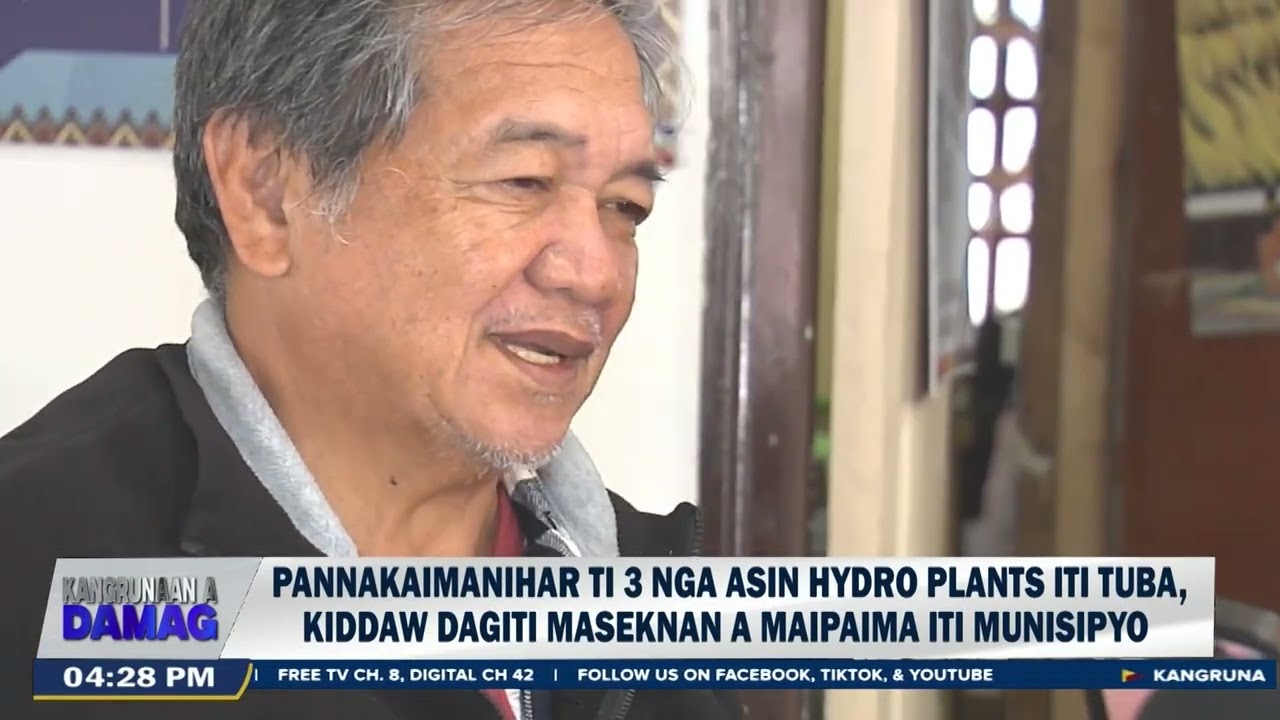 Pannakaimanihar ti 3 nga Asin Hydro Plants iti Tuba, kiddaw dagiti maseknan a maipaima iti munisipyo