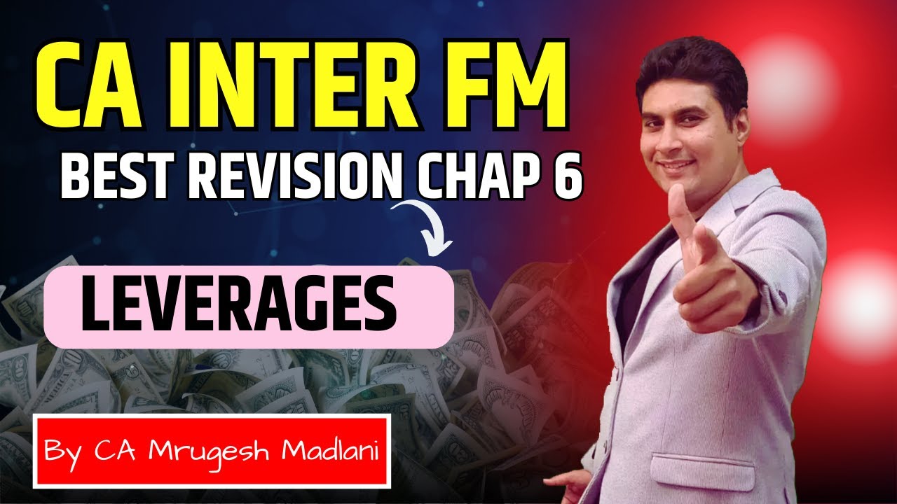 CA Inter FM Booster Revision | Best Revision of Chap 6 - Leverages ...