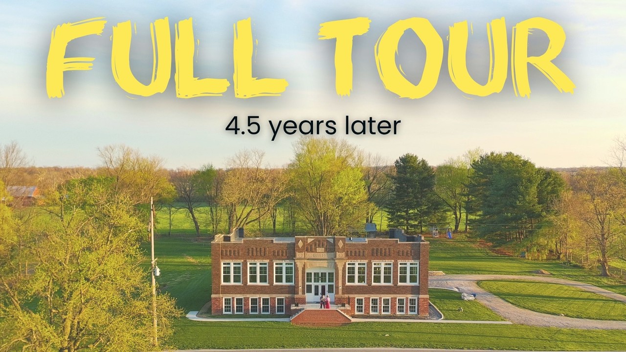 YouTube thumbnail for “This School Is Now our Family Home… Come Inside! (UPDATED Full Tour!)” by Schoolhouse Homestead