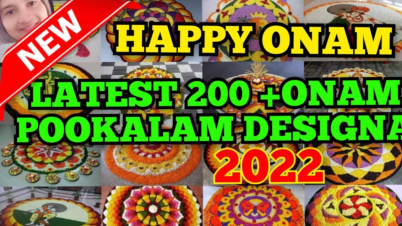 Latest 200 Onam Pookalam Designs 2022||Easy pookalam Designs||Onam ...