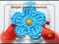 Crochet a Simple Flower ВЯЗАНИЕ КРЮЧКОМ Как связать цветочек