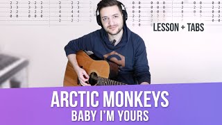 Arctic Monkeys Baby I'm Yours Acoustic w/ TABS (Guitar Lesson)