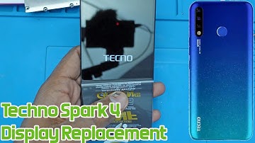 How to change replace Techno spark 4 Display Unit Combo Panel