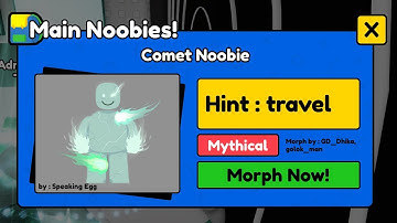 How to get COMET Noobie in FIND THE NOOBIES Roblox