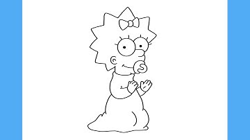 HOW TO DRAW MAGGIE SIMPSON - THE SIMPSONS